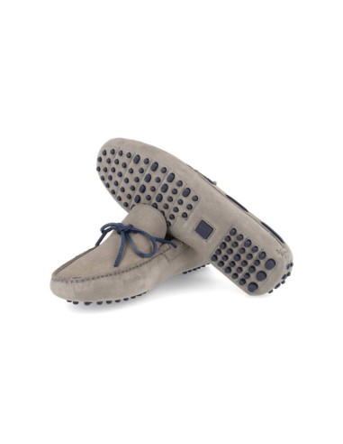Mocassin suède gris SAKOR-GRIS