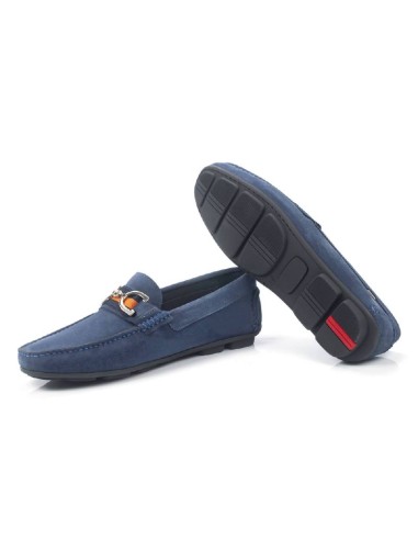 Mocassin suède bleu SEKIO-JEANS