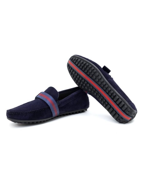 Mocassin suède bleu SENET-NAVY