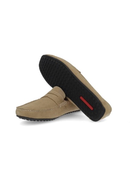Mocassin suède gris SIHAMOR-PIEDRA