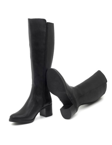 bottes femme de peau le noir W-NAPIRU-NEGRO