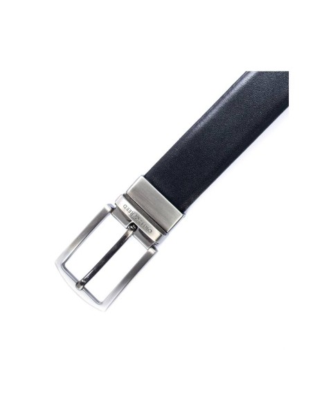 Black reversible leather belt