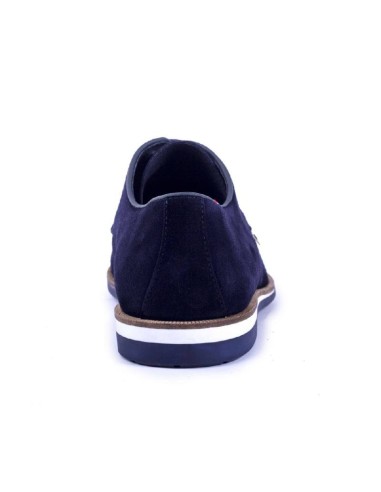 Derby suède bleu SAMOK-AZUL