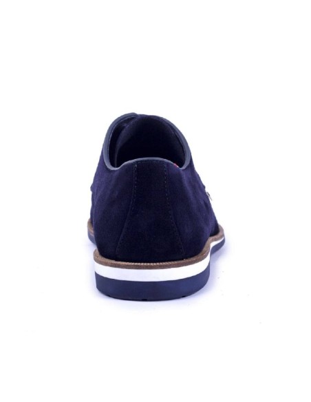 Derby suède bleu SAMOK-AZUL
