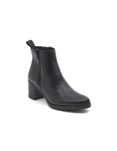 bottines femme de peau le noir W-NICTER-NEGRO