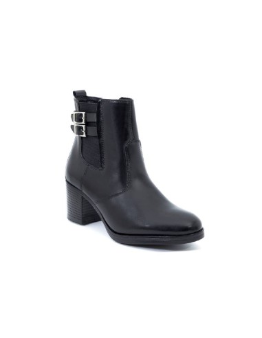 bottines femme de peau le noir W-PRIOCHOR-NEGRO