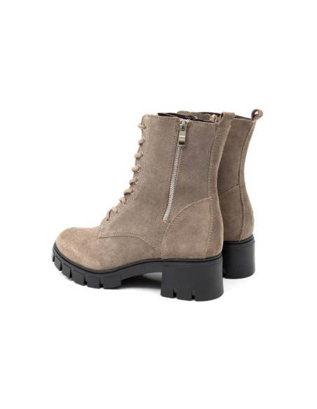 Beige suede Women's high boots