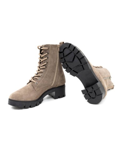 Beige suede Women's high boots