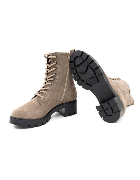 Beige suede Women's high boots