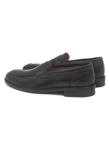 Mocassin de peau le noir NALMOR-NEGRO