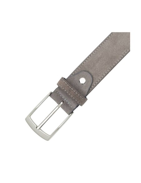 Grey suede belt
