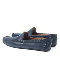 Mocassin de peau bleu ELISOL-NAVY 2