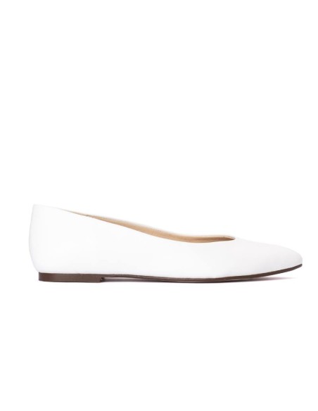 chaussures habillées femme de peau blanc W-ANETA-WHITE