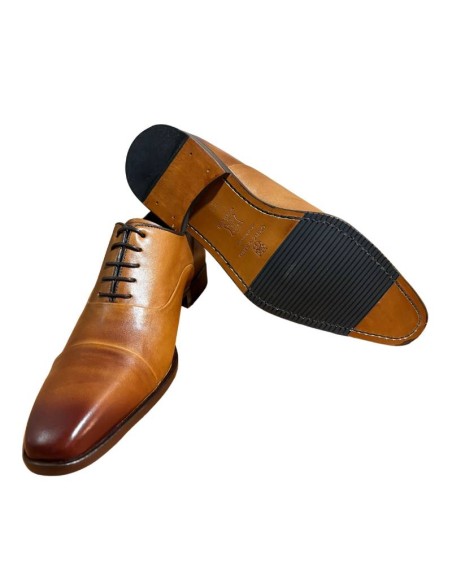 Oxford de peau marron VANUX-CASTAGNA