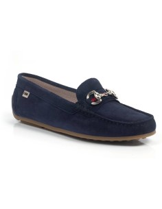 femmes mocassins suède bleu W-SIRAK-AZUL