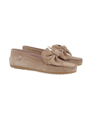 femmes mocassins suède beige W-SADOR-CORDA