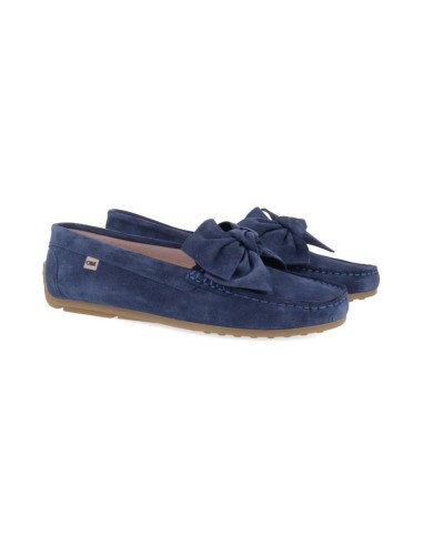 femmes mocassins suède bleu W-SELIA-INDIGO