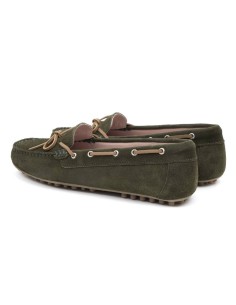 femmes mocassins suède vert W-SERAN-MUSGO 2