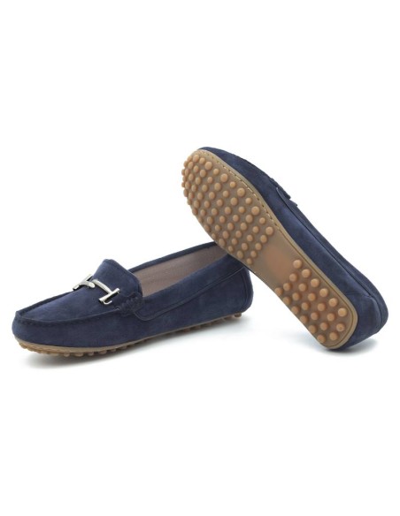 femmes mocassins suède bleu W-SABINA-AZUL