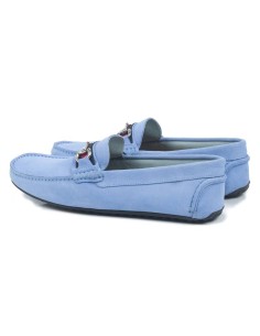 Mocassin suède bleu SALEK-AZULMEN 2
