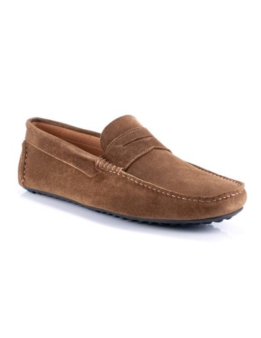 Mocassin suède marron SEATIEL-CASTAGNA