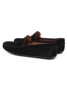 Black suede moccasin 2