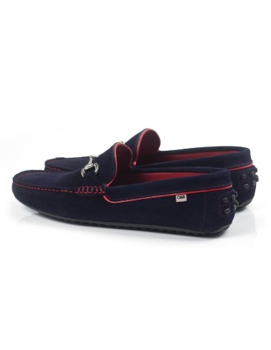 Mocassin suède bleu SEKUL-AZUL