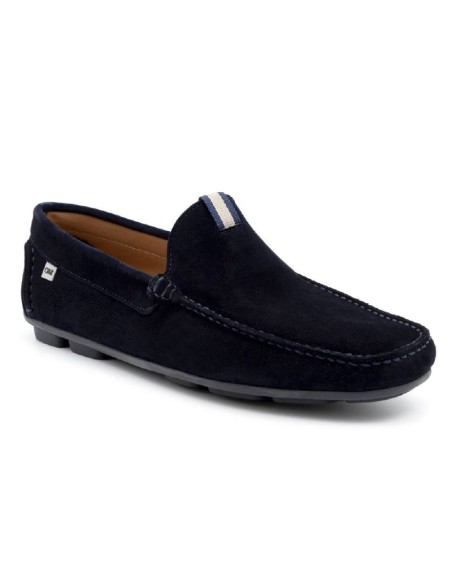Mocassin suède bleu SAFAT-MARINO