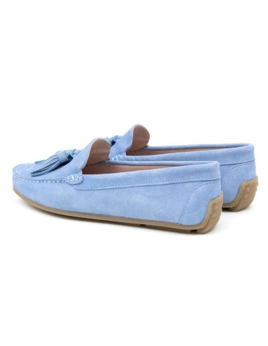 femmes mocassins suède bleu W-SERNA-AZULMEN