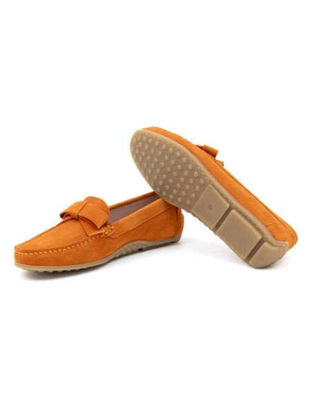 femmes mocassins suède Orange W-SAFIRE-ORANGE