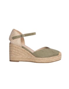 Espadrilles femme lisse vert W-AVALOR-VERDE
