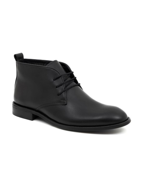 Black leather boot