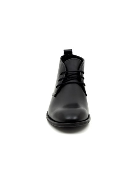Black leather boot