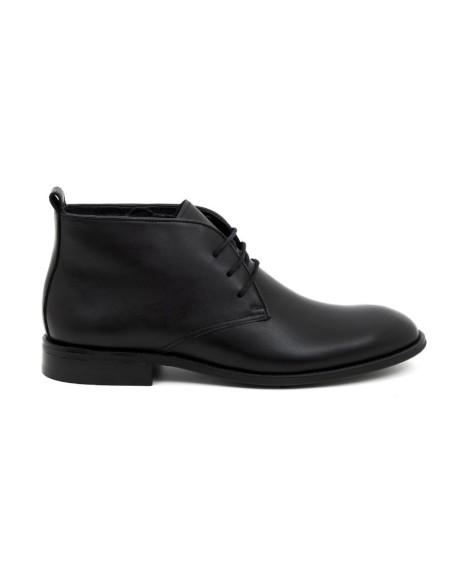 Black leather boot