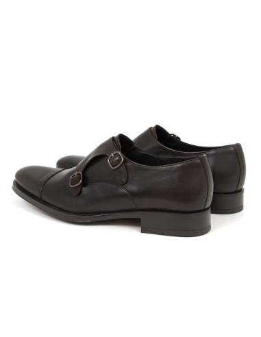 Brown leather monkstrap