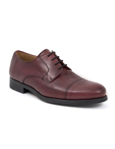 Burgundy leather derby