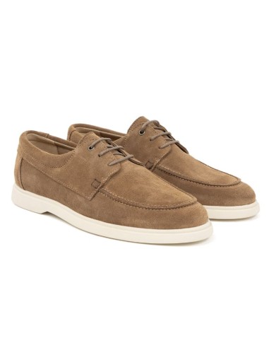 Light Brown suede boat shoe