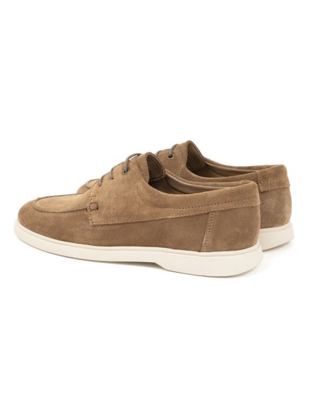 Light Brown suede boat shoe