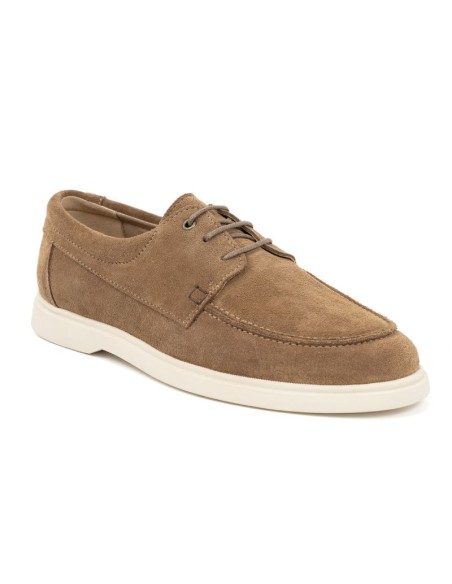 Light Brown suede boat shoe