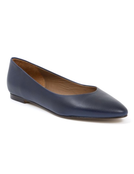 Zapato de Vestir de piel liso color azul
