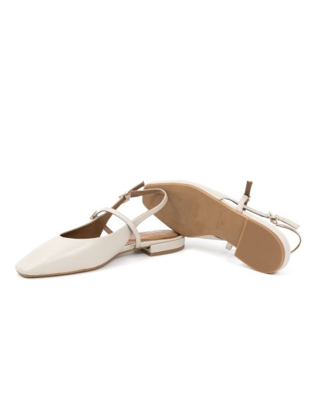 chaussures habillées femme de peau beige W-LUNA-IVORY