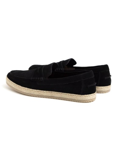 Black suede espadrille