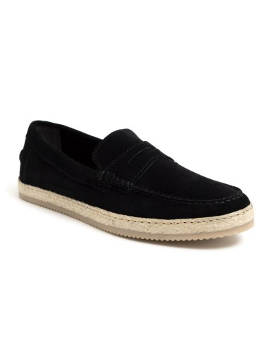 Black suede espadrille