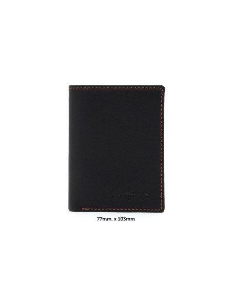 Black leather wallet