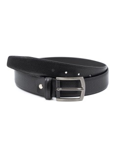 Black leather belt