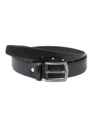 Black leather belt
