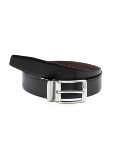 Black leather belt