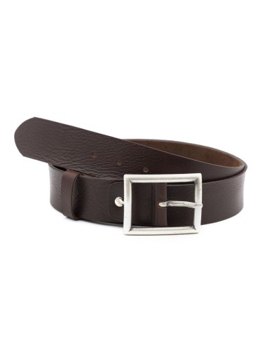Brown leather belt