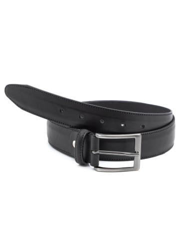 Black leather belt