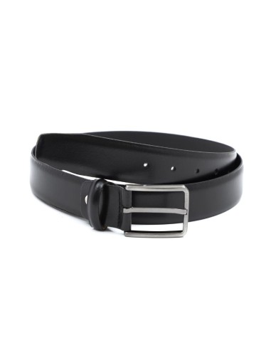 Black leather belt